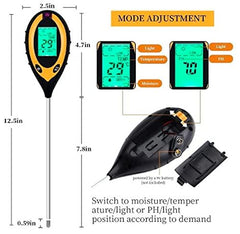 Ionix Soil Tester PH Meter / 4-in-1 Moisture Gardening