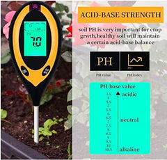 Ionix Soil Tester PH Meter / 4-in-1 Moisture Gardening