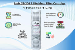 IONIX Whole House Water Pre Filter with SS 304 Grade