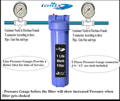 IONIX Whole House Water Pre Filter with SS 304 Grade